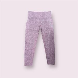 Shein Scrunch Leggings Pink Marl High Waisted Women’s Size XL